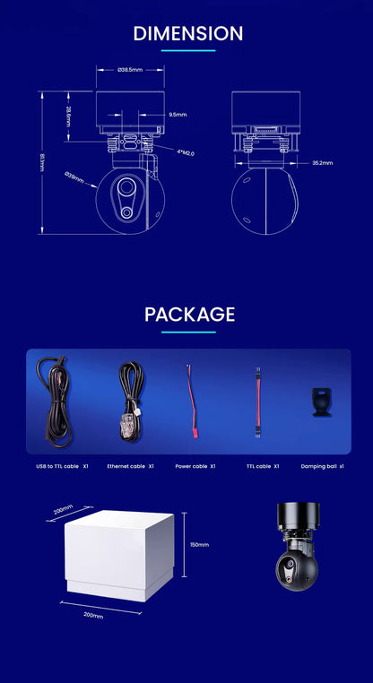 品灵U2 双可见光跟踪吊舱云台无人机吊舱